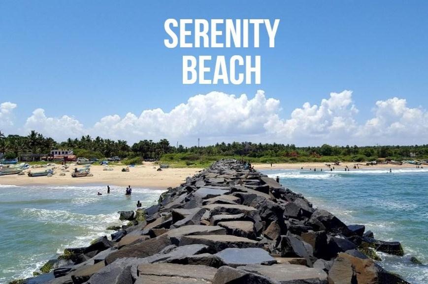 Pv Cottages Serenity Beach 퐁디셰리 외부 사진